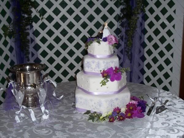 hexagon wedding cake2