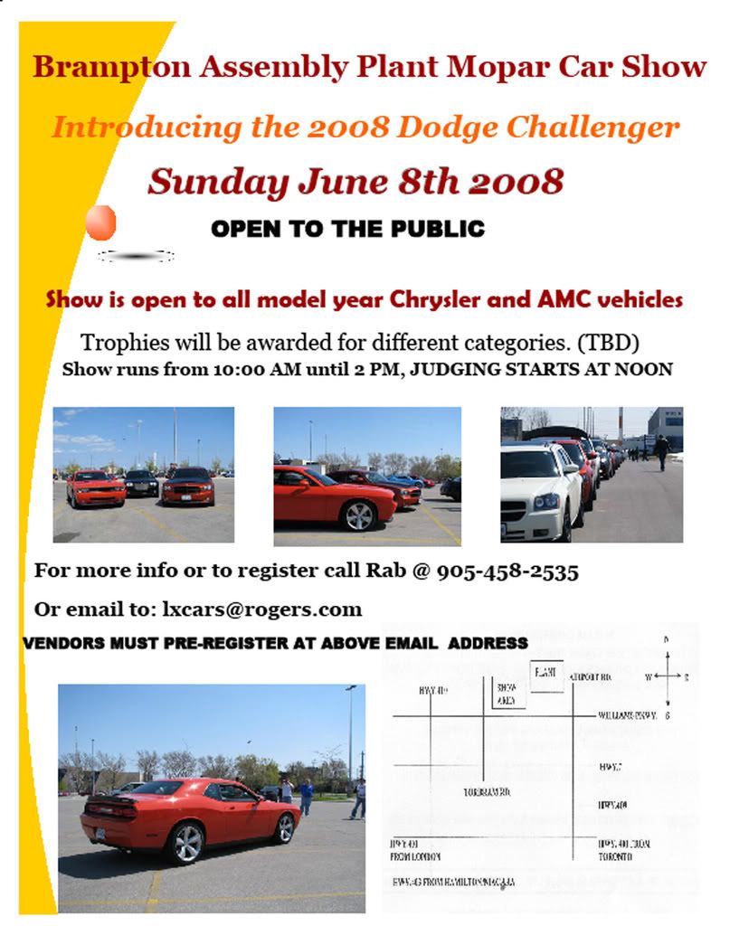 Brampton Assembly annual Mopar Performance Group's Spring Fling show and shine DodgeTalk Forum