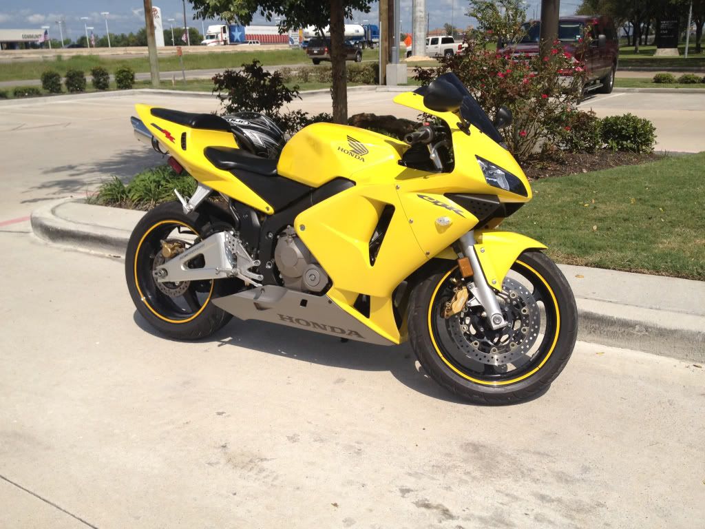 Honda cbr f4i yellow #5