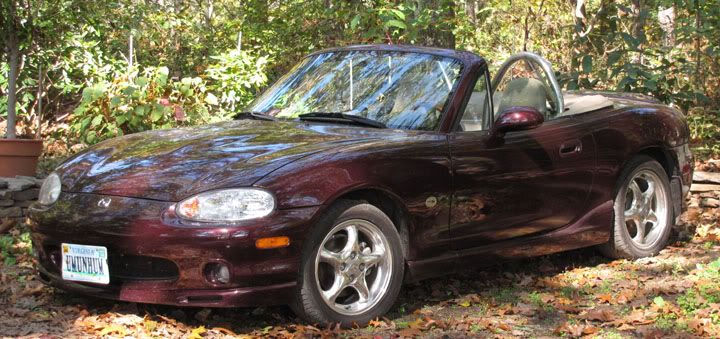 burgundy miata