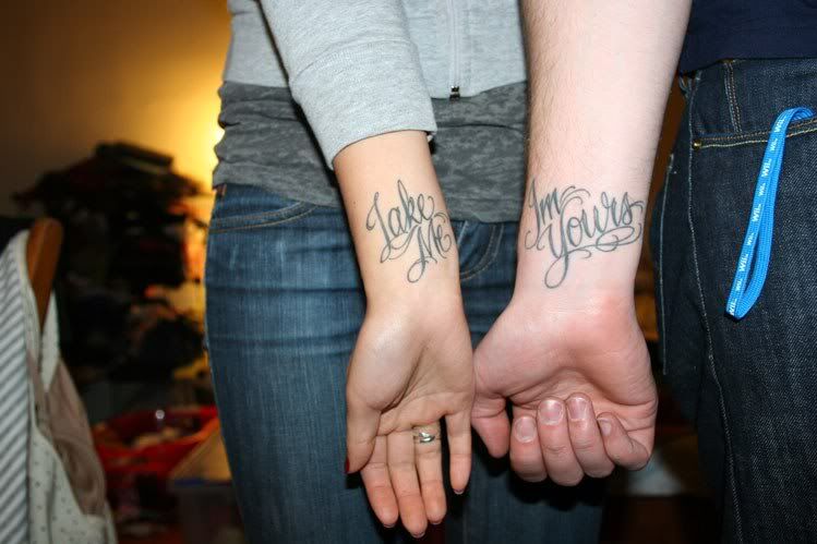 tattoos for couples. couples tattoos