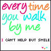 walk, smile