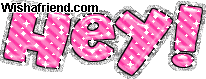 Hey glitter graphic