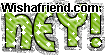 Hey glitter graphic