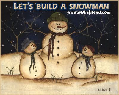 Lets build a snowman