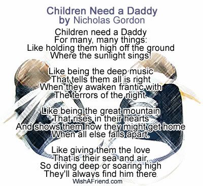 Children Need A Daddy