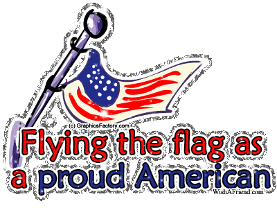Flying The Flag As A Proud American picture