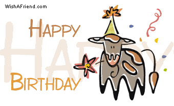 Happy Birthday Cow picture