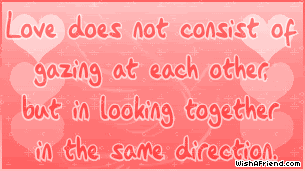 Love Does Not Consist Of Gazing