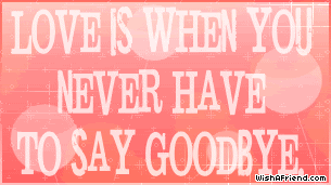 Love Is When You Never Say Goodbye picture