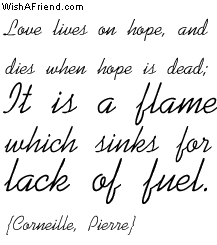 Love is a flame