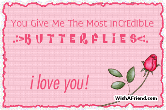 You Give Me The Most Incredible Butterflies
