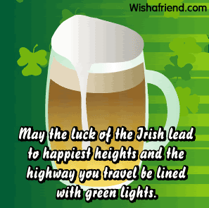May the luck of the Irish lead to happiest heights.