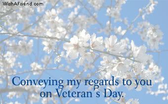 Conveying My Regards On Veteran's Day picture