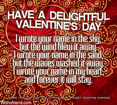 Valentine Poem on Valentines Day Poems For Husband