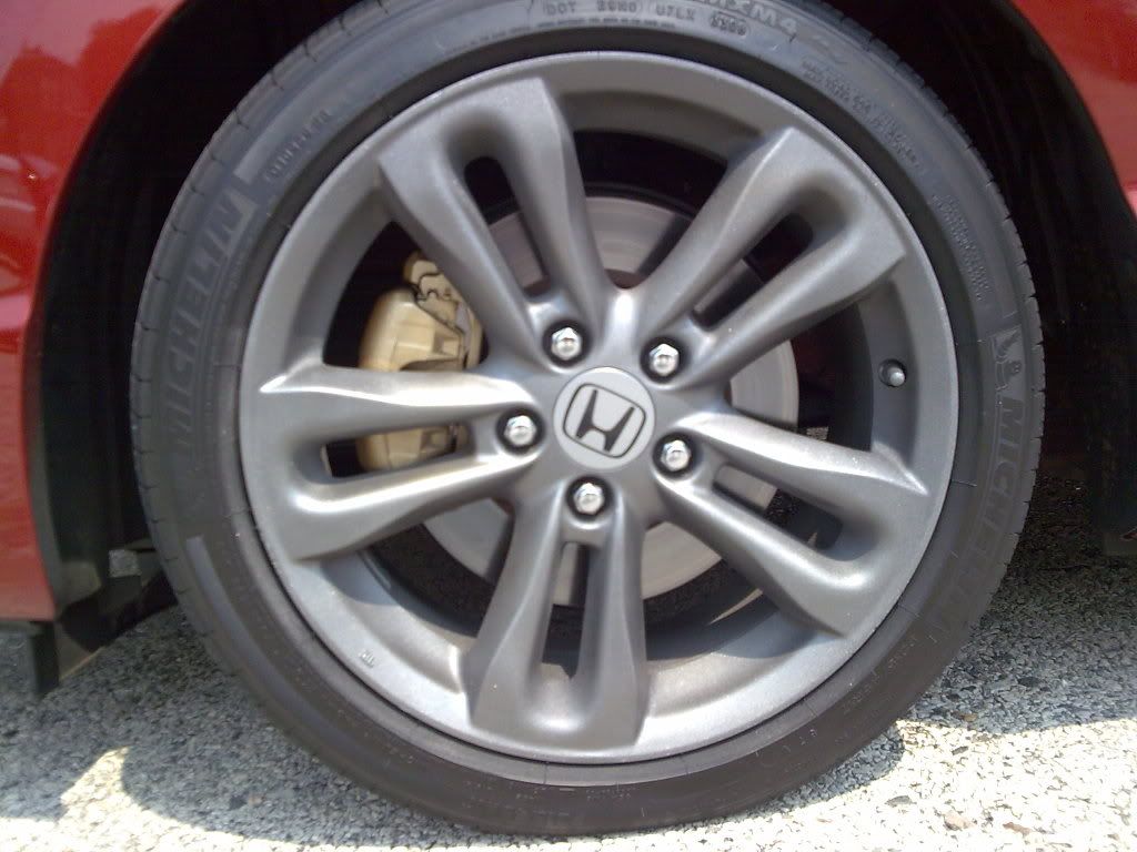painted my stock rims and brake calipers 8th Generation Honda Civic Forum