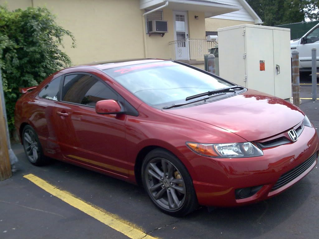 painted my stock rims and brake calipers 8th Generation Honda Civic Forum