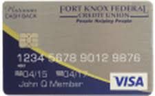Fort Knox Credit Union VISA (5% Gas) $5,000
