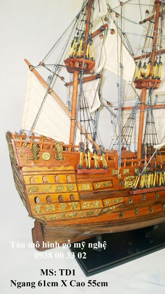 Bán tàu mô hình bằng gỗ mỹ nghệ - 13