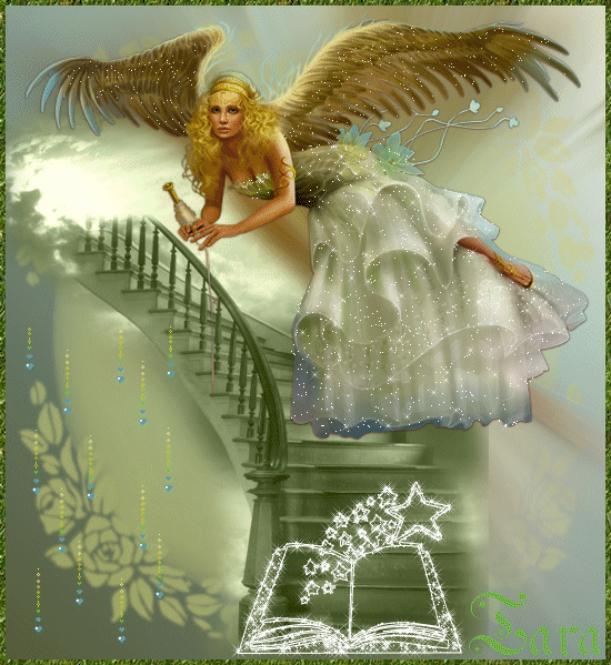 Angel Above Staircase Pictures, Images and Photos