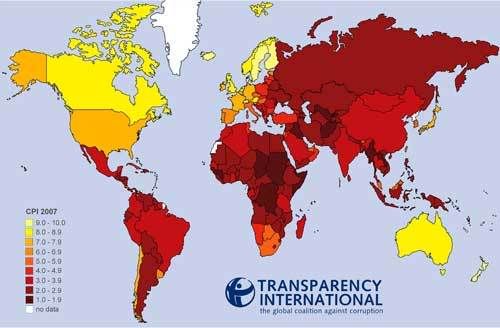 Argentina, cada vez peor en el ranking de corrupción Argentina, cada vez peor en el ranking de corrupción