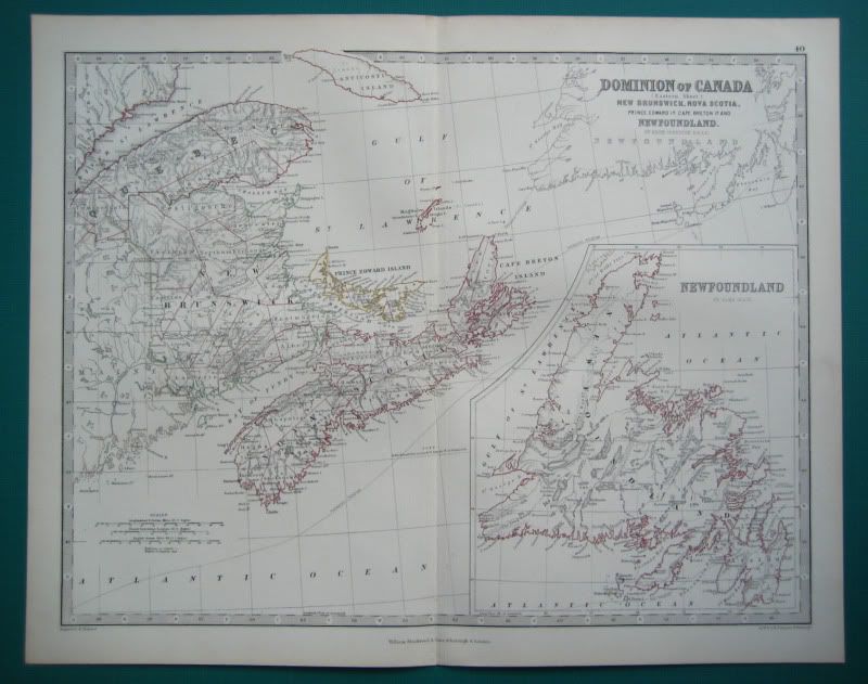 old map of nova scotia. CANADA EASTERN NOVA SCOTIA ANTIQUE MAP JOHNSTON 1873 | eBay UK