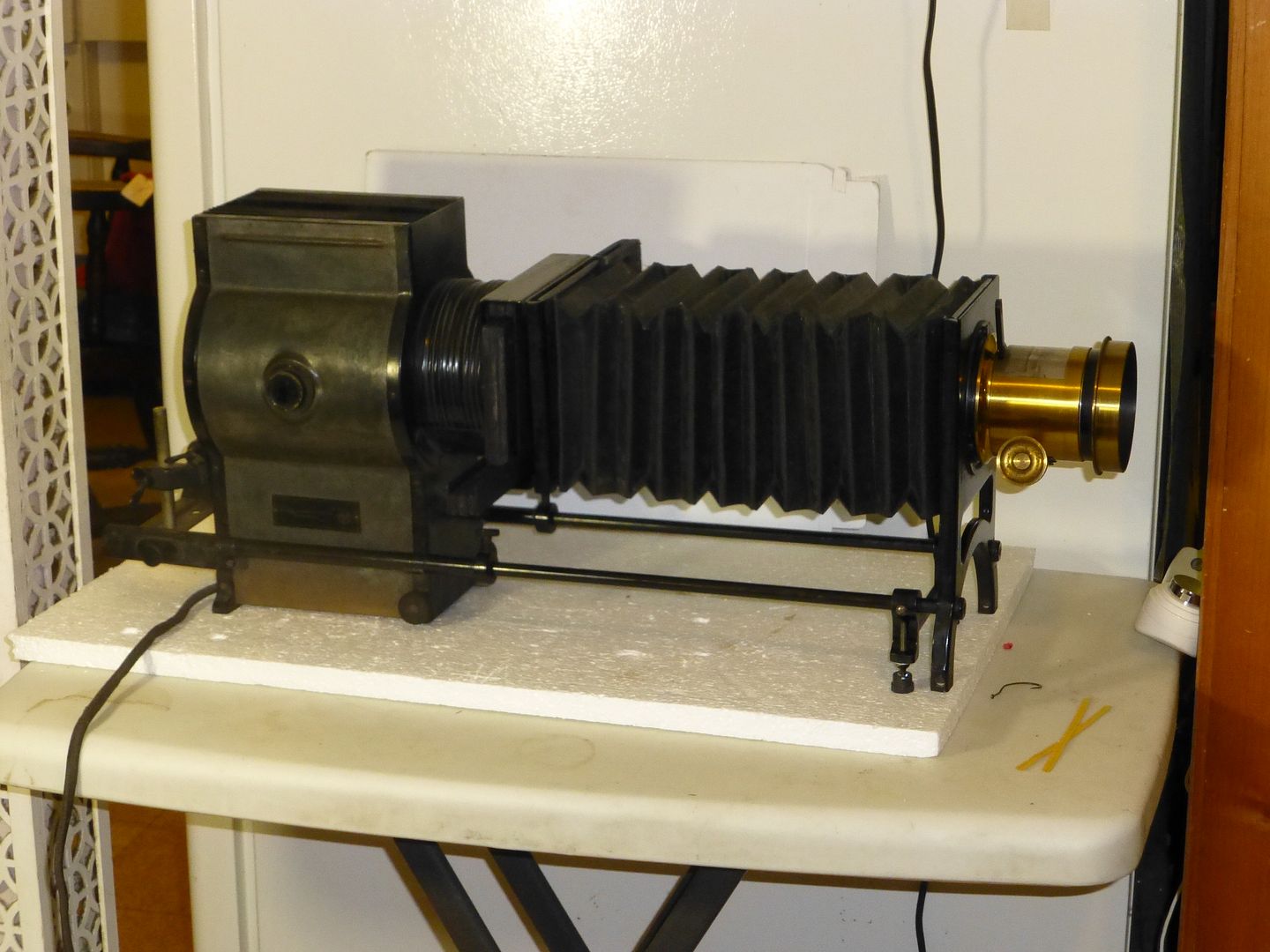 Rare Antique Magic Lantern Glass Slide Projector Bausch & Lomb Large