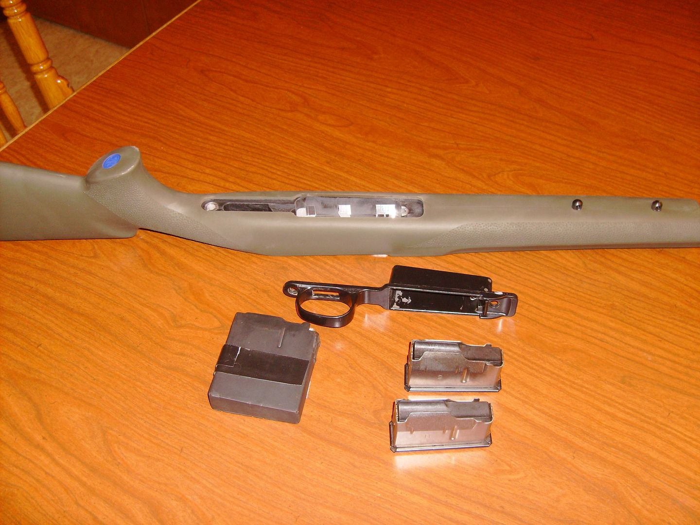 Winchester Model 70 Hogue Overmold stock and detachable box magazine