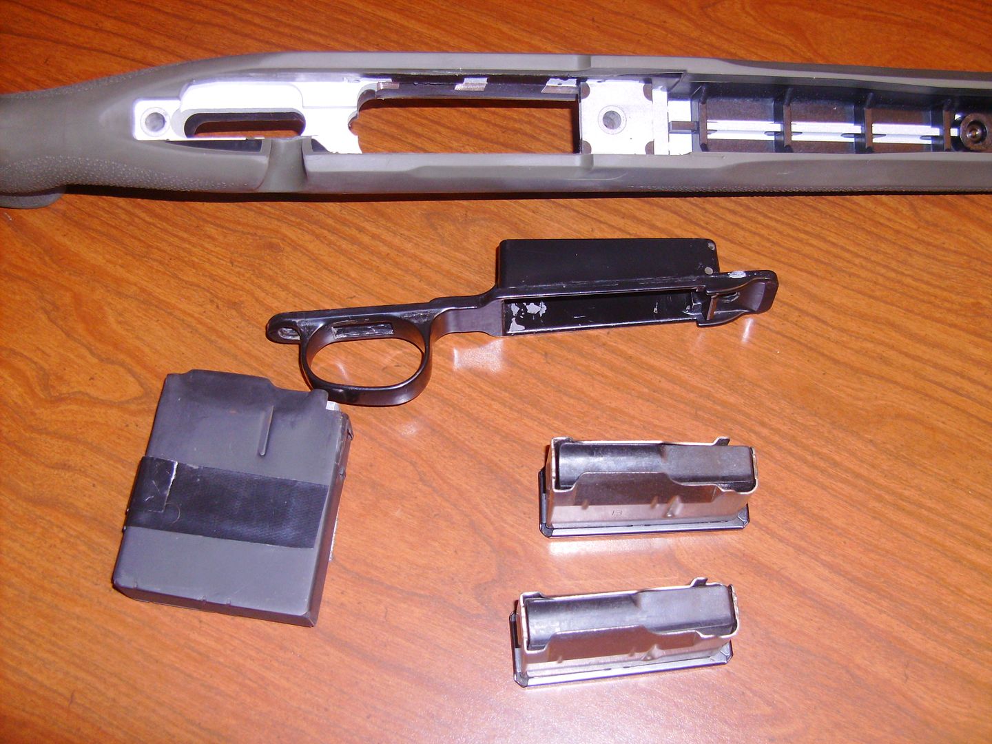 Winchester Model 70 Hogue Overmold stock and detachable box magazine