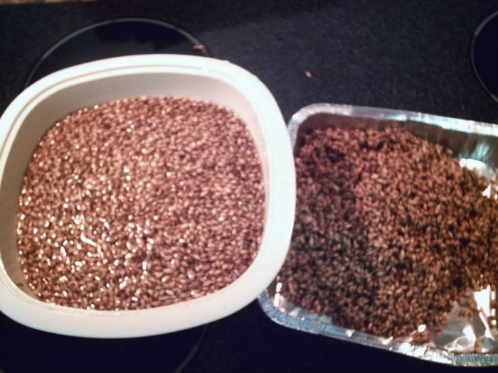 Smoke Malt - Soaking the grains