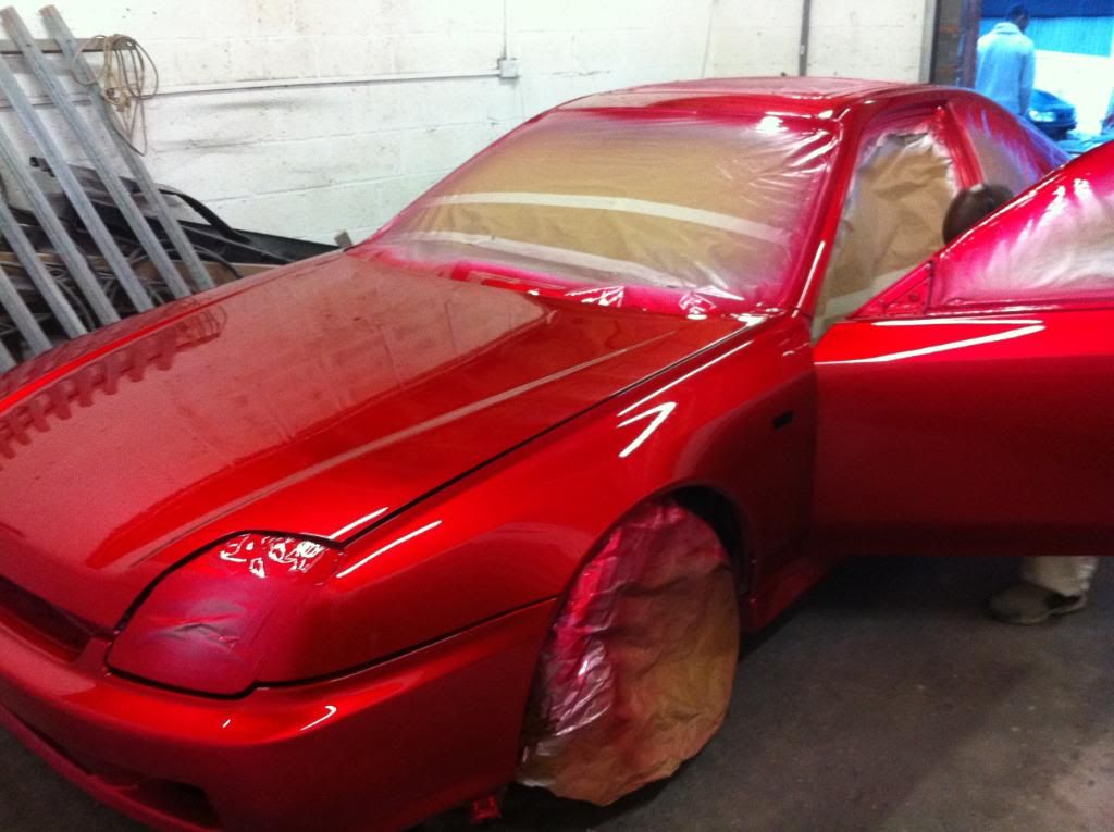 Candy apple red honda prelude #7