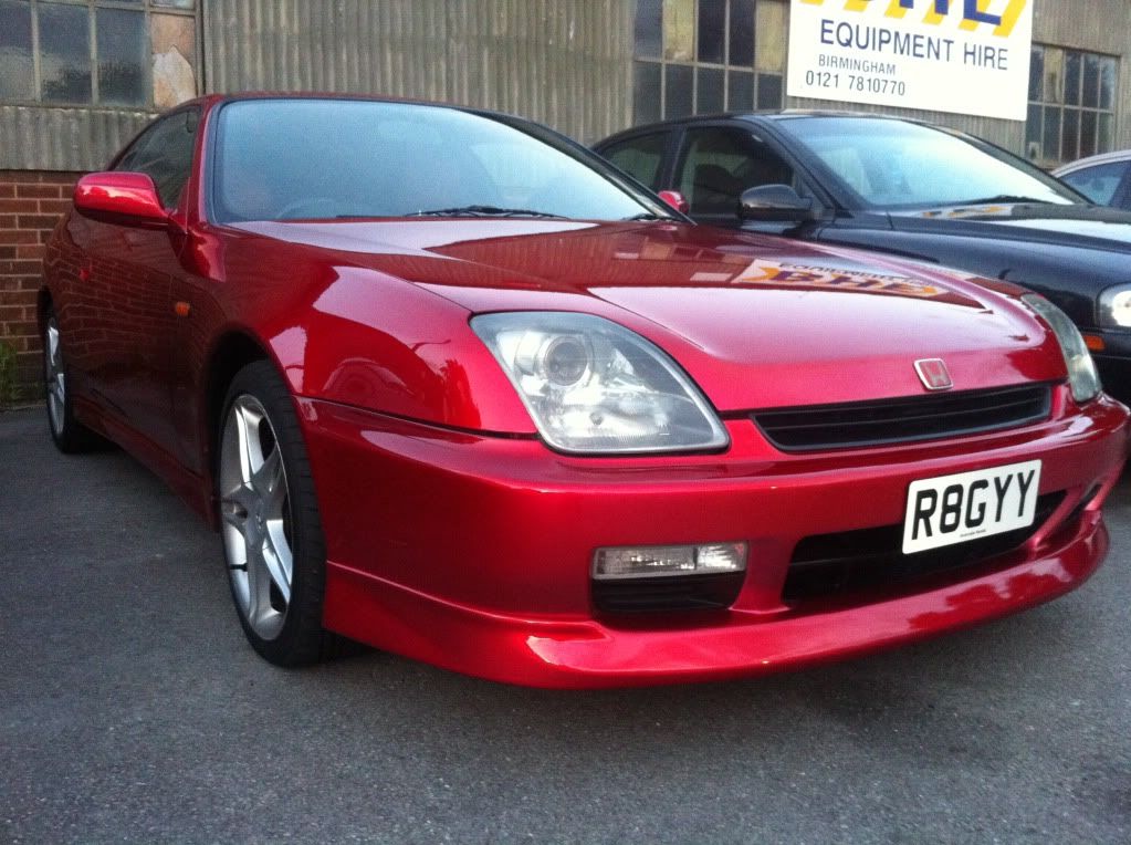 Candy apple red honda prelude #3