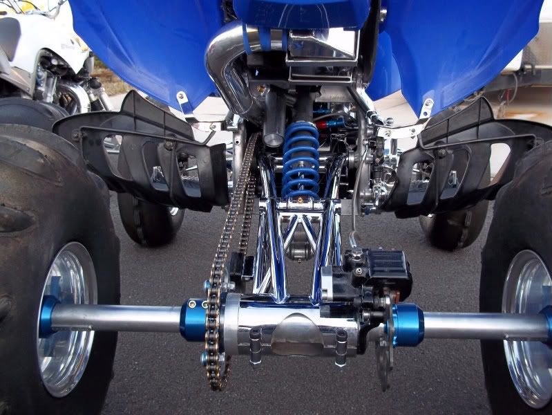 Chromed Wicked +2 A Arms Custom SE shocks Raptor 700