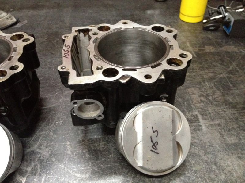 Raptor 700 Cases , 105.5 and 108 mm cylinders with pistons