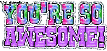 Appreciation glitter graphic