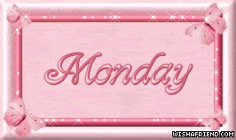 Monday glitter graphic