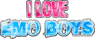 Emo Facebook Graphic - I Love Emo Boys