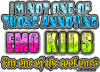 Emo Facebook Graphic - I'm Not One Of Those Annoying Emo Kids