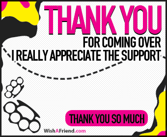 Teen Facebook Graphic - Thank You For Coming Over