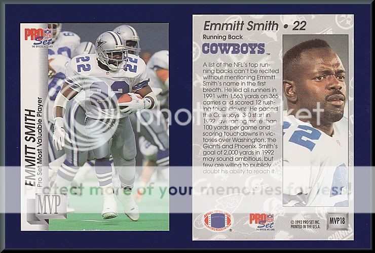 The Emmitt Smith memorabilia card set — Collectors Universe