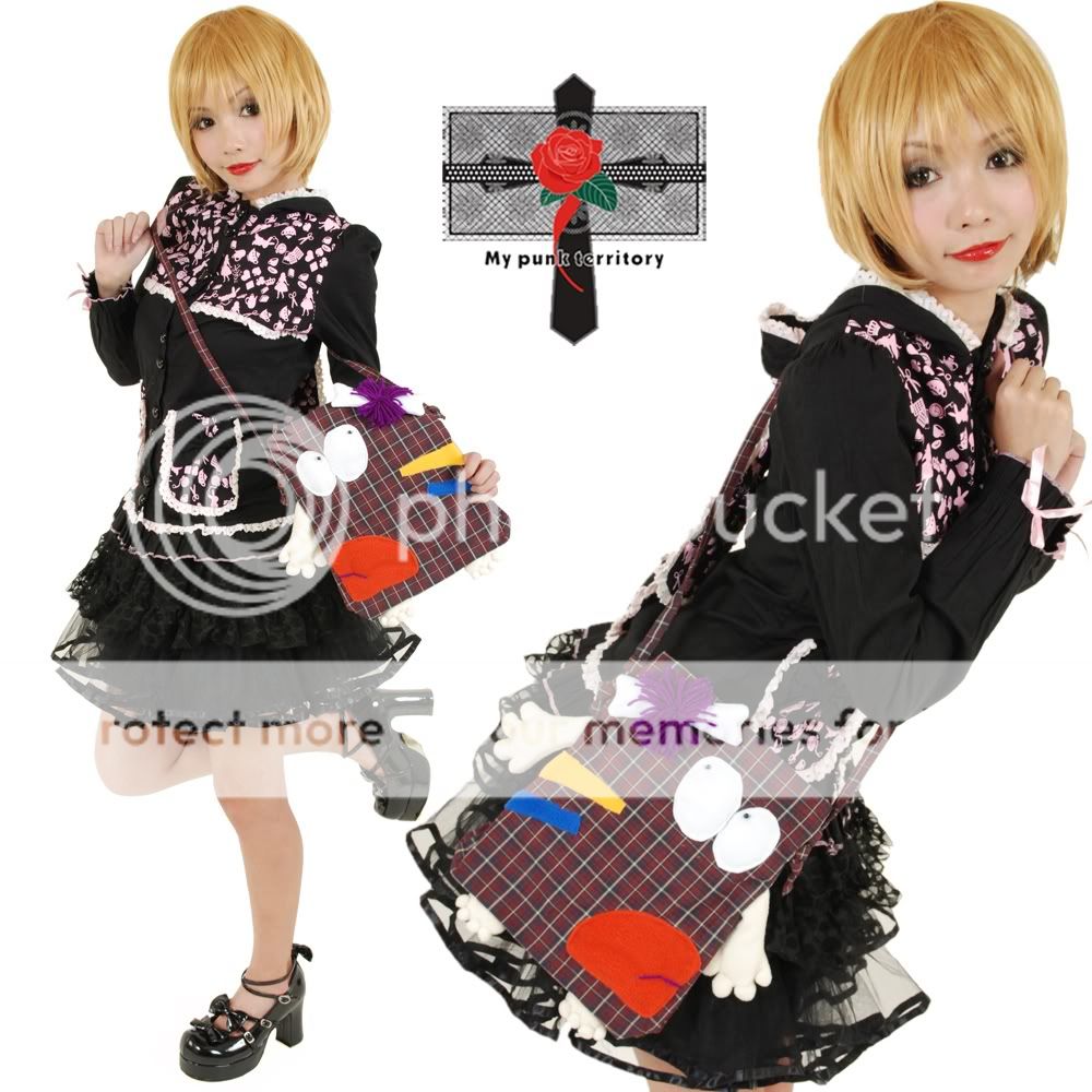 Unique Jrock Fusion Lolita MISS BEAN Mini Rock CUTE Bag  