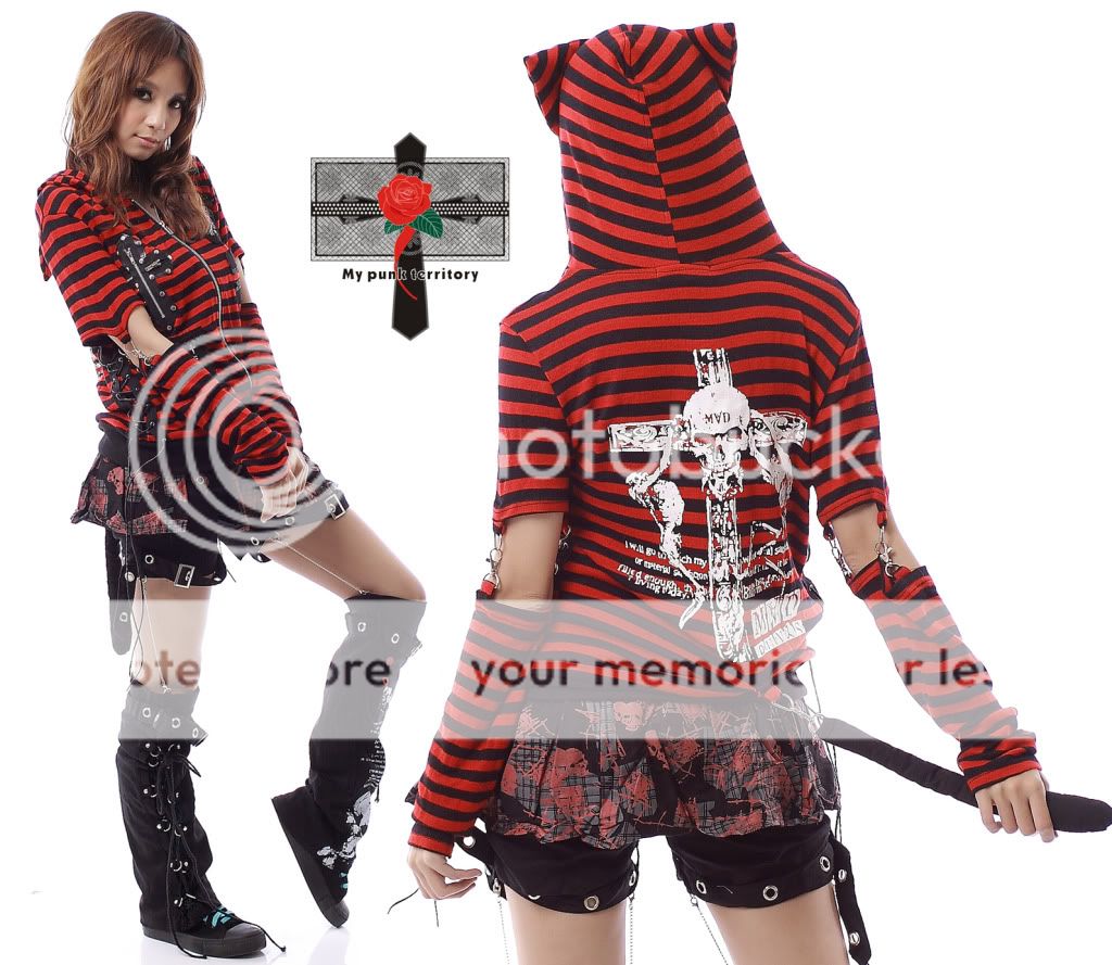 Visual Kei Rockabilly Hell 3WAY Zombie Emo Skirt Pants