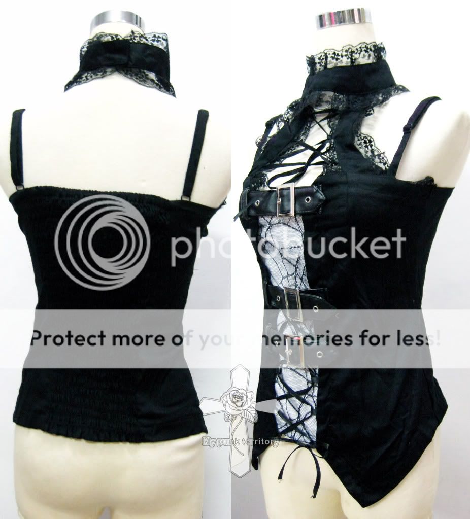 Visual Kei Rock Spider Layer Choker Sexy Demonia Corset  