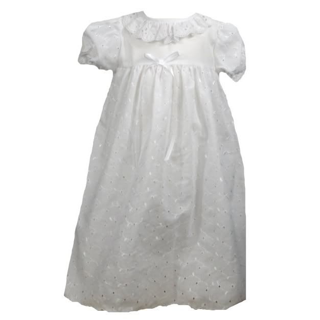 Petit Ami Cotton Eyelet Christening Set