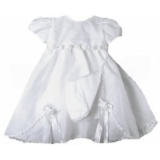 Unique Angels White Christening Dress/Bonnet