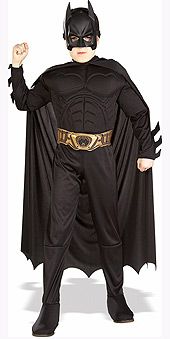 Batman The Dark Knight Complete Costume w Muscle Chest Rubies