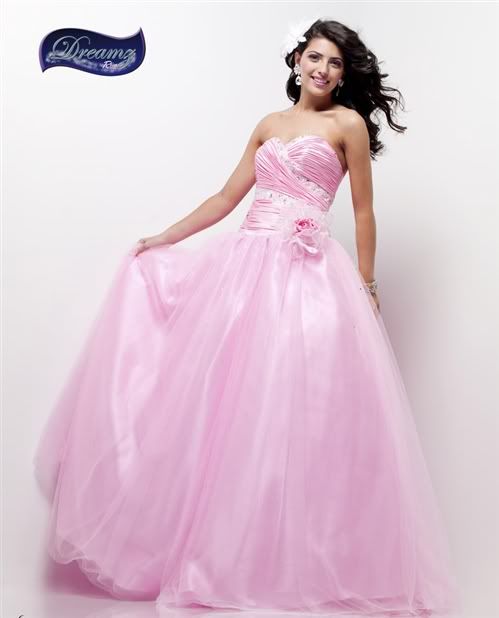 Dreamz Beaded Prom Dress 793, Pink