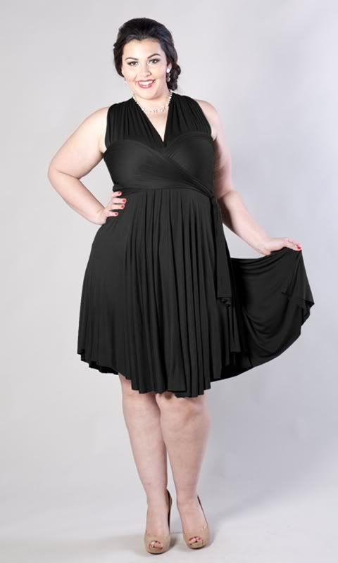 SWAK Black Anastasia Wrap Dress photo SWAKBlkAnastasiaWrap898_1_.jpg