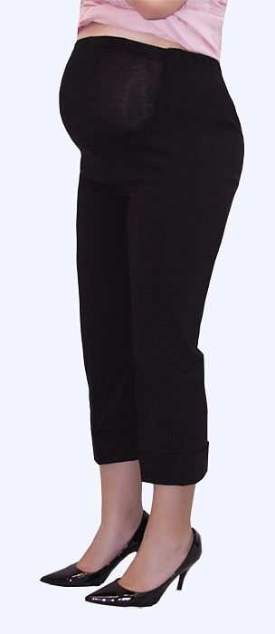 Sexy Versatile Black Maternity Capri Pants USA